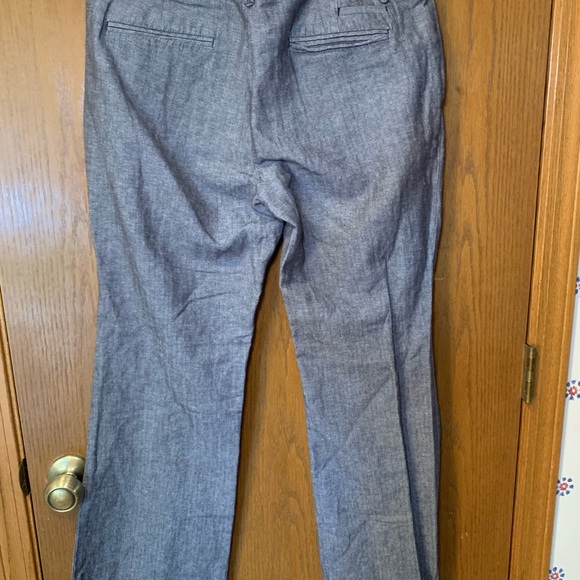 GAP Women's Gray Trousers with Pinstripe- Size 10 - Picture 7 of 13